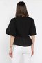 Square Neck Tie Front Women's Blouse - 3