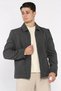 Zippered Men's Cashmere Coat