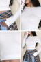 Women's Crew Neck Lycra Blouse - 5