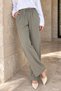 Elastic Waist Tencel Fabric Hijab Pants - 3