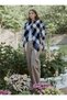 Square Patterned Scarf Shoulder Shawl 140X140 cm - 8