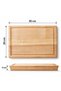 Handmade Natural Wood Cutting Board for Meat and Vegetables, Available in 3 Different Sizes. - 3