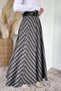 Plaid Patterned Hijab Skirt with Belt Accessories - 4
