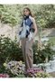 Square Patterned Scarf Shoulder Shawl 140X140 cm - 6