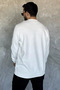 Men's Front Printed Crew Neck Sweatshirt - 4