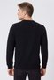 Newdwade men's crew neck sweatshirt black - 4