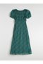 Trendy Picks from Kübra Butik: Floral Balloon-Sleeve Dress with a Yoke Detail - 7