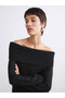 Wide Roba Collar Women's Knitwear Sweater for Style Enthusiasts from Uzg Store - 4
