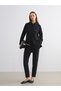 Trendy Picks from Kübra Butik: Women's Carrot-Cut Textured Pants with a Drawstring Waist - 2