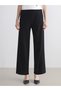 LCW EVERYDAY Black Raschel Solid Loose & Oversized Wide-Leg Women's Pants—The ALITA CITY Difference - 3