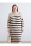 I Dik Roba Collar Striped Knitwear Dress from Freezen Store - 7
