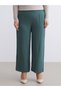 Trendy Picks from Kübra Butik: Textured Women's Wide-Leg Pants with a Drawstring Waist - 7