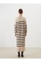 I Dik Roba Collar Striped Knitwear Dress from Freezen Store - 6