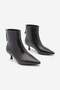 Women's Pointed Toe, Slim-Leg, High-Heeled, Zip-Up Boots by Derlis, Black - 3