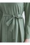 Trendy Picks from Kübra Butik: Plus-Size Poplin Shirt Dress with a belted waistline - 6