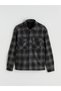 Comfortable Fit Long Sleeve Checkered Embroidered Men's Shirt Jacket from Uzg Store for Style Enthusiasts - 6