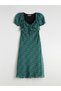 Trendy Picks from Kübra Butik: Floral Balloon-Sleeve Dress with a Yoke Detail - 6