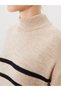 I Dik Roba Collar Striped Knitwear Dress from Freezen Store - 5