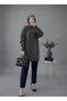 Anthracite Crew Neck Oversized Women's Knitwear Tunic - 3