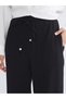 Trendy Picks from Kübra Butik: Textured Muslin Women's Pants with a Drawstring Waist - 7