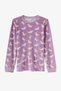 Girls' Lilac Unicorn Carousel Tef Thermal Long-Sleeve Pajama Set - 2