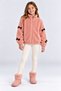 Girls' Plush, Heat-Retaining, With Bow Detail, Transitional Winter Cardigan Ak4180 - 4