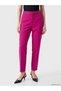 LCW Vision Fuchsia Polyviscose Straight-Leg, Tapered-Ankle Women's Pants—The ALITA CITY Difference - 2