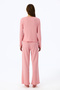 Pink Dusty Rose Cotton Pointel Pajama Bottoms - 4