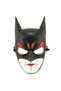 Deluxe Series Party Supplies Stage Prop: Black Batman Mask with Red Eyes, 28x17 cm - 3