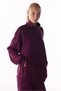 Burgundy Silky Touch Comfortable Collared Sweatshirt - 5