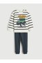 2-Piece Unprinted Boys' Sweatshirt and Pants Set from Freezen Store - 3
