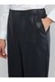LCWAIKIKI Classic Navy Blue Faux Leather Flat Standard & Regular Straight-Leg Women's Panto—The ALITA CITY Difference - 5