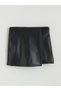 I Beli Zippered Leather Look Shorts Skirt from Freezen Store - 6
