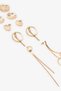 Gold Color Leila 5-Piece Earring Set - 2
