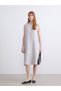 Trendy Picks from Kübra Butik: Modal-Blend A-Line Dress with a Crew Neck