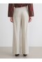 LCW Vision Beige Polyviscose Straight-Leg Standard & Regular Wide-Leg Women's Pants—The ALITA CITY Difference - 4