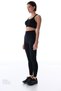 Black Wonder High Support Zipper Front Sports Bra - 4