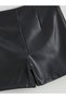 I Beli Zippered Leather Look Shorts Skirt from Freezen Store - 8