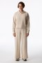 Pastel Beige Corded Stitching Detailed Trousers
