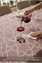 Kitchen, Living Room, Balcony, Garden Cover; High-Quality Fabric; Stylish Pink-Patterned Tablecloth; Textured Cotton Tablecloth - 3