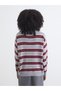 I Devrik Roba Collar Striped Loose Fit Women's Knitwear Sweater from Freezen Store - 5