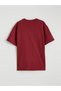 Alita City Lcw Kids Burgundy Oversize Basic Girls' T-Shirt with a Difference - 3