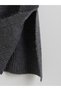 Trendy Picks from Kübra Butik: Loose-Fitting, Collared, Belted Knit Dress with Yoke Detail - 8