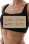 Black Stretch360 Medium Support Cross Back Sports Bra with Back Detail Non-Slip Straps - 2