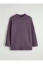 TWO MT SHOP QUALITY LCW Modest Purple Knit-Patterned Loose & Oversized Women's Tunic - 5