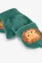 Boys' Green Lion Gloves with Lycra - 2