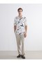 I Standart Fit Short Sleeve Embroidered V Viscose Men's Shirt from Freezen Store - 3