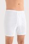 Deluxe Series Men's Boxer Briefs, 6-Pack, White, 100% Cotton Jersey Underwear - 3