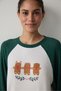 Bluză de pijama Gingerbread cu efect termic - 4