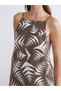 LCW Comfort Brown Patterned Dress, Featuring the ALITA CITY Touch - 3